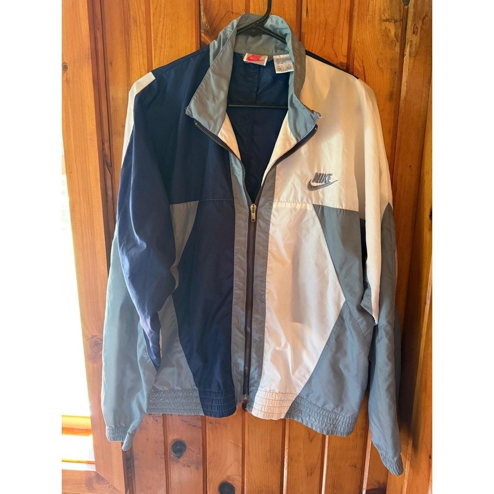 Nike Vintage Windbreaker Jacket Full Zip Color Block Lightweight RN#53623‎